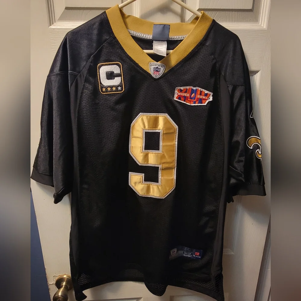 Drew Brees New Orlean Saints Reebok Superbowl 45 Jersey - Picture 1 of 11